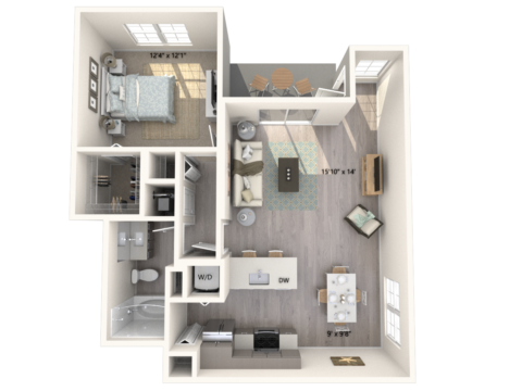 A1C Floor plan